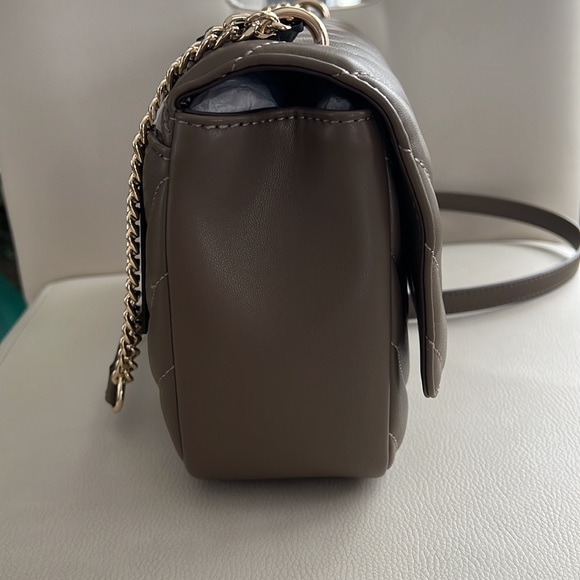 DKNY New Veronica Large Shoulder Bag Clay Gray Crossbody Purse Handbag - Picture 10 of 17